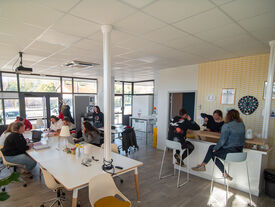 Le Campus connecté de Saint-Erme permet un travail collaboratif.